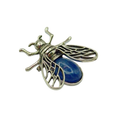 Blue Aventurine Bee Brooch